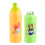 300ML疯狂动物城玻璃杯学生便携水杯创意塑料双层随手杯