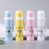 500ML卡通Free水果提手保温杯小清新子弹头真空保温杯子