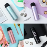 420ML英文弹盖磨砂保温杯时尚情侣随手杯