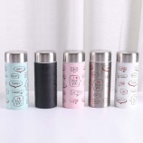 200ML英文对话框迷你保温杯简约真空杯子学生情侣杯