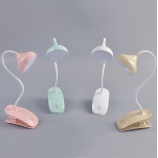 1002创意夹子触摸感应台灯可弯曲三档调光LED灯