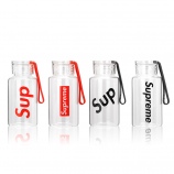 300ML创意Sup时尚玻璃杯单层透明便携手提水杯子