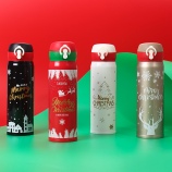 300ML卡通圣诞节麋鹿弹盖保温杯节日礼品杯子