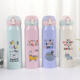 500ML韩版动物之家弹盖保温杯学生情侣不锈钢水杯子