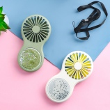 流沙简约风扇卡通迷你便携风扇usb夜灯充电小风扇