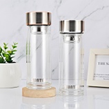 260ML中号超越C款商务杯双层玻璃杯办公泡茶礼品杯子