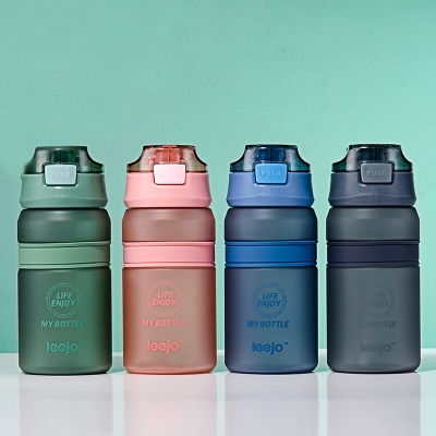 550ml磨砂款立卓乐维吸嘴水杯便携户外运动塑料杯