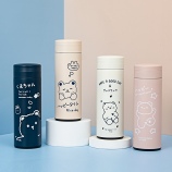 350ML快乐小熊螺纹盖保温杯304不锈钢学生情侣杯子