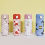 350ML卡通3D动物弹盖保温杯316不锈钢便携小巧杯子