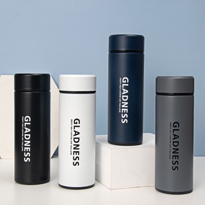 350ML高兴英文系列保温杯304不锈钢男女士商务水杯