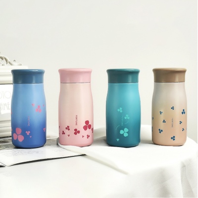 300ML花溪保温杯简约便携女学生随手杯个性潮流水杯