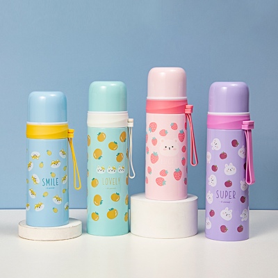 500ML萌宠果果塑吊保温杯