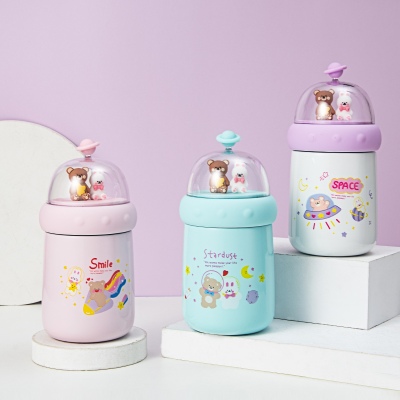 350ML卡通维妮景观保温杯304不锈钢小清新可爱水杯