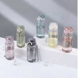 450ML蔓延时尚弹盖塑料杯时尚随身杯运动手提太空杯