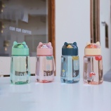 330ML卡通爱宠塑料杯微景观杯盖可爱少女心学生水杯子