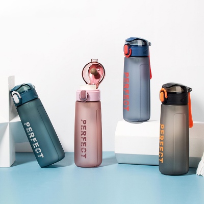 500ML星空系菲尔弹盖塑料杯个性简约时尚磨砂太空杯