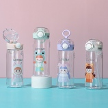 350ML百变女孩美乐吸管塑料杯弹跳盖学生情侣随手杯