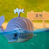 蓝色星球-蓝鲸 diy手工制作拼装玩具桌面摆件