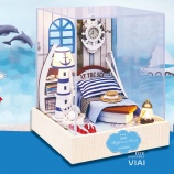 听海-VIAI小屋DIY手工制作拼装房子玩具模型生日礼物