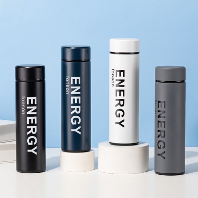 460ML潮酷颜色斜面盖保温杯304不锈钢男女士商务水杯