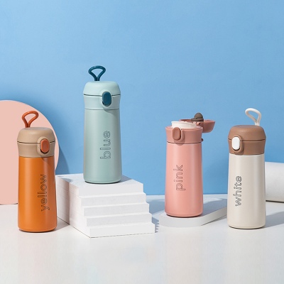 350ML乐酷色彩系列弹盖保温杯304不锈钢学生情侣杯子