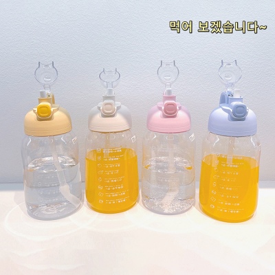 1300ML大水怪塑料杯大容量户外运动健身便携水壶