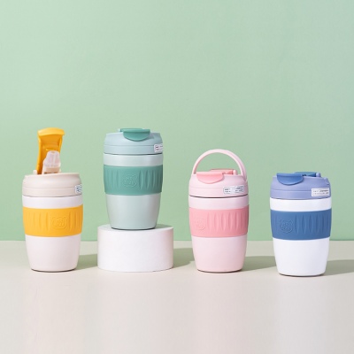 370ML彩色系列阿斯随行保温杯男女士商务办公咖啡杯