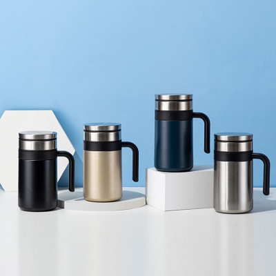 420ML双钢盖办公保温杯