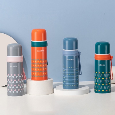 350ML编织文塑吊保温杯