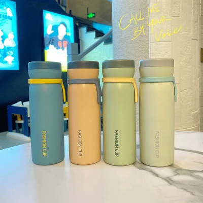 330ML韩式清新真空保温杯304不锈钢小清新直身水杯子