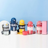 450ML梦幻国度系列保温杯学生带吸管316不锈钢杯子