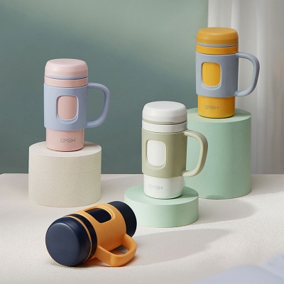 420ML简约316不锈钢轻奢手柄保温杯咖啡杯车载水杯