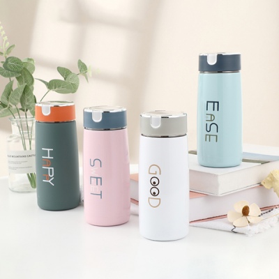 310ML潮流时尚保温杯简约清新直身杯学生情侣杯子