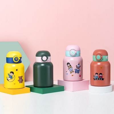 420ML贴贴乐系列直饮保温杯学生小清新弹跳盖随手杯