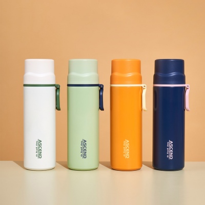 450ML攀升系列保温杯简约纯色304不锈钢便携提手杯子