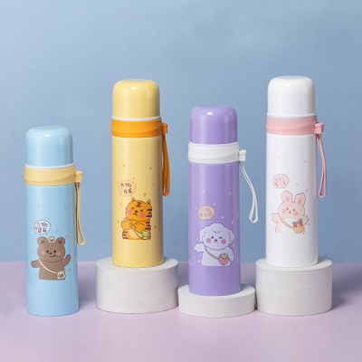 500ML甜心萌宠塑吊保温杯