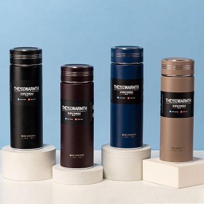 420ML简约商务直身保温杯316不锈钢男士办公水杯