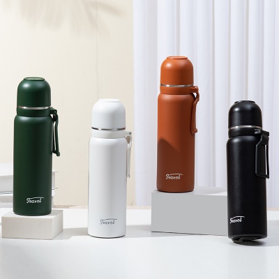 650ML大容量艾享保温杯304不锈钢简约时尚商务水杯