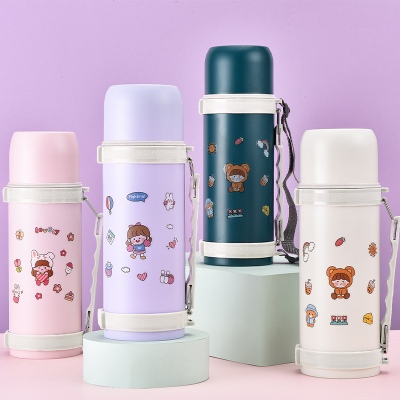 1100ML贴心旅行保温壶大容量304不锈钢户外运动水杯