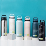 1400ML时间管理大容量保温杯304不锈钢户外运动水杯