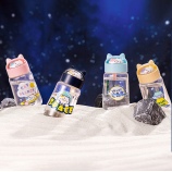 330ML太空猫猫塑料杯可爱小清新学生便携提绳随手杯