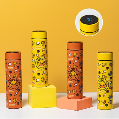 480ML G.DUCK温显商务保温杯304不锈钢办公水杯