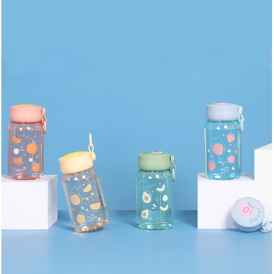 420ML甜心水果款乐陶塑料杯可爱时尚便携学生随手杯