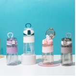 550ML乐驰吸管塑料杯户外运动便携提手太空杯（opp袋）