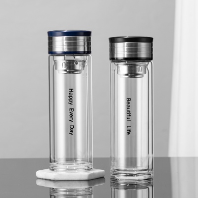 280ML盛宇B款商务玻璃杯双层泡茶水杯办公礼品杯子