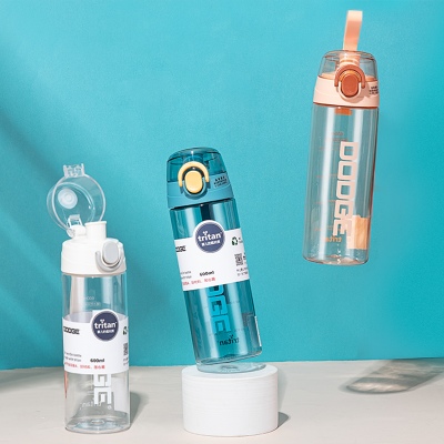 600ML道奇逍遥休闲塑料杯弹跳盖户外运动水杯（Tritan）