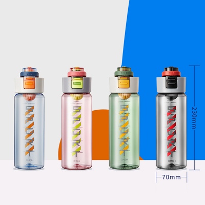 600ML大容量运动水杯男女便携健身水瓶户外塑料杯