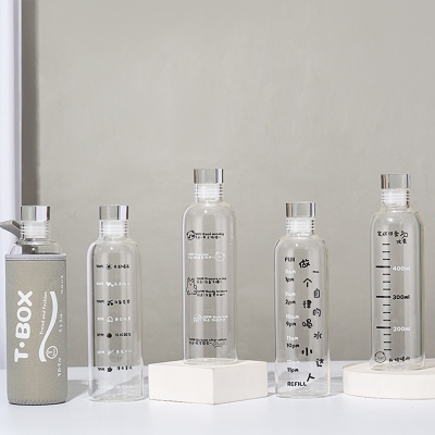 750ML喝水达人系列玻璃杯便携水瓶网红ins风高颜值水杯