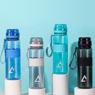 590ML亿本光羽太空塑料杯简约透明户外随手杯（OPP袋）