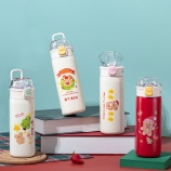 450ML圣诞系列保温杯304不锈钢弹跳盖便携随手杯